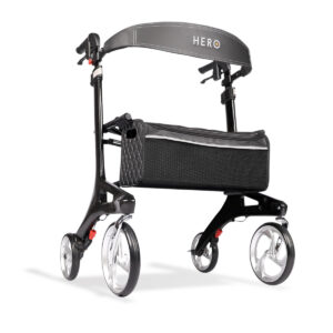 Hero Medical Heavy Duty Outdoor Lite Seat Walker (Carbon Fibre)