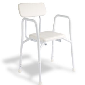 Aspire Shower Stool with Padded Seat & Back