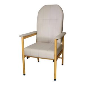 High Back Chair – K Care Murray Bridge Vinyl Fawn 250kg