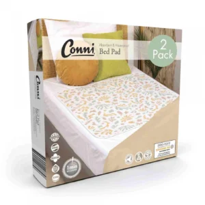 Conni Organic Print Reusable Bed Pad | 2 Pack